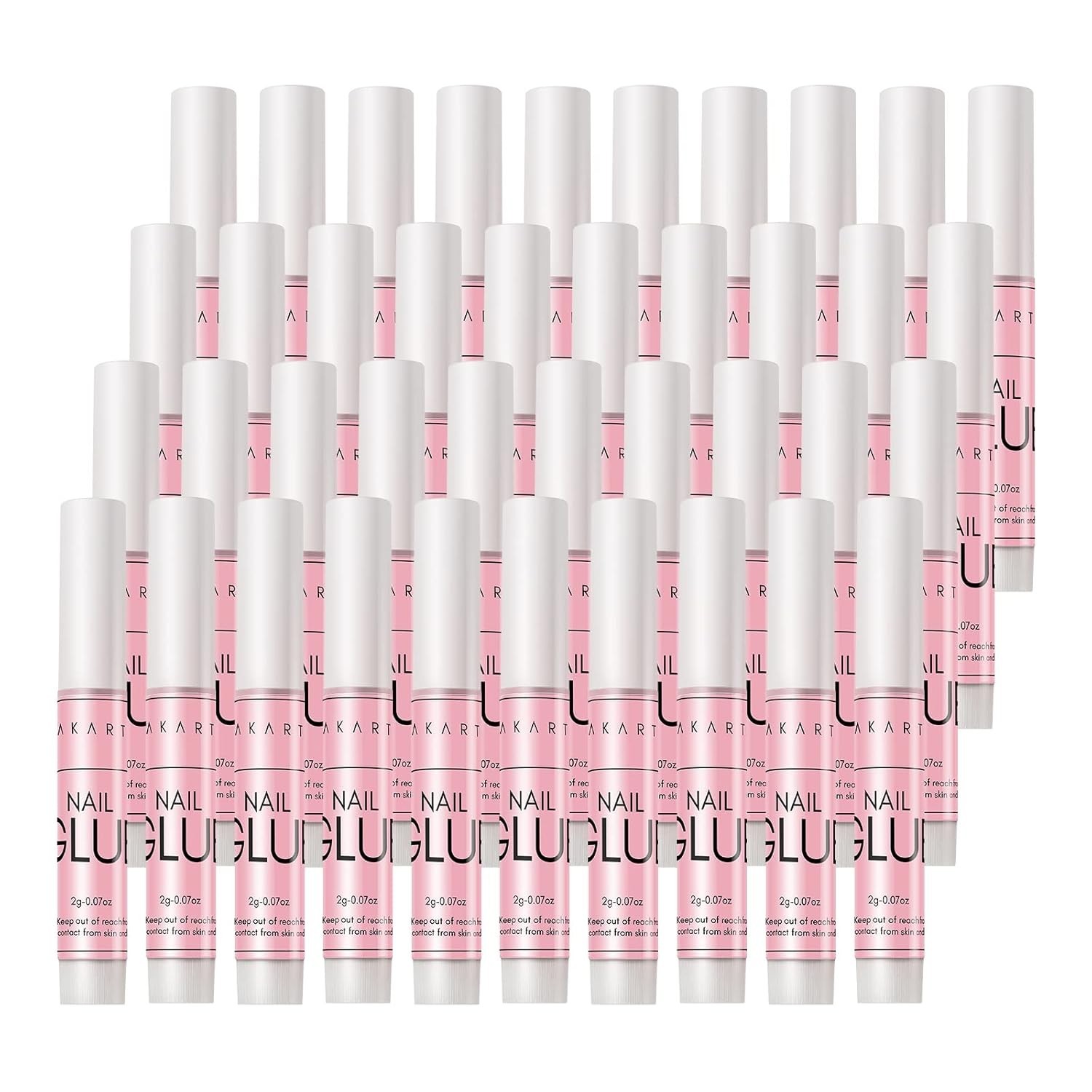 40Pcs Super Strong Nail Glue – Professional Clear Adhesive for Acrylic Nails