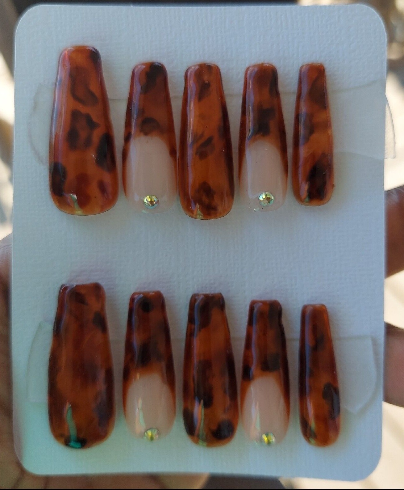 Tortoise Shell Nails Turtle Animal Print Nails Safari Nails Zoo Jungle Nails