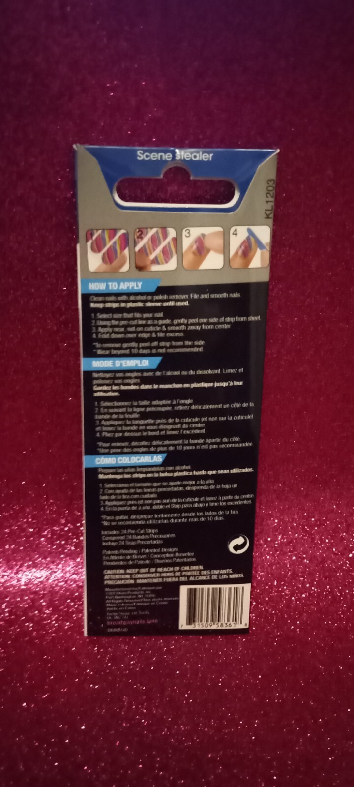 Broadway by KISS *GLAM STRIPS* for Nails, Many Designs, Price per Pack✨