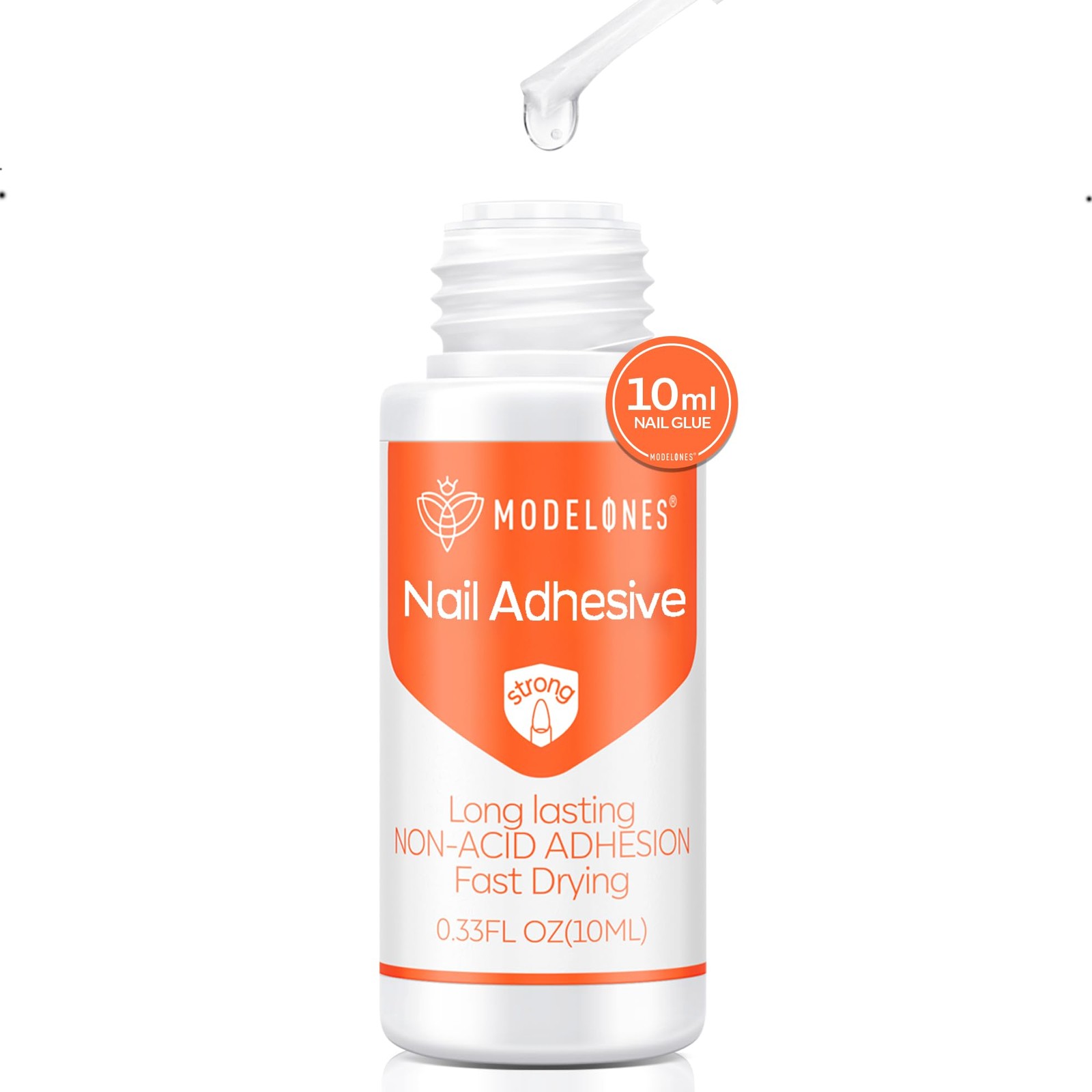 Modelones Nail Glue for Press Ons, Press On Nails and Acrylic Nails, 10 ML Su…