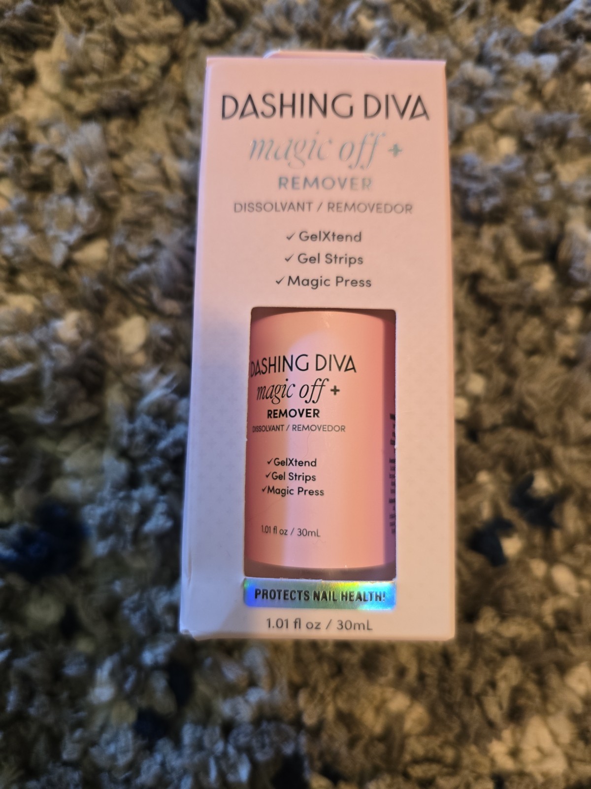 Dashing Diva Gel Nail Bundle w/ Mini LED Lamp, 4 Nail Strip Sets, and Magic Off