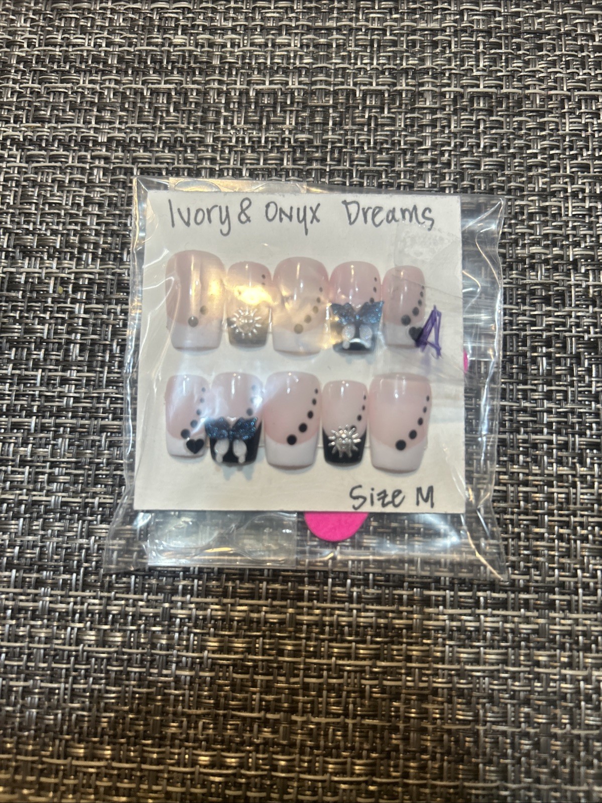 Adult Press On Custom nails. Handmade. Size M