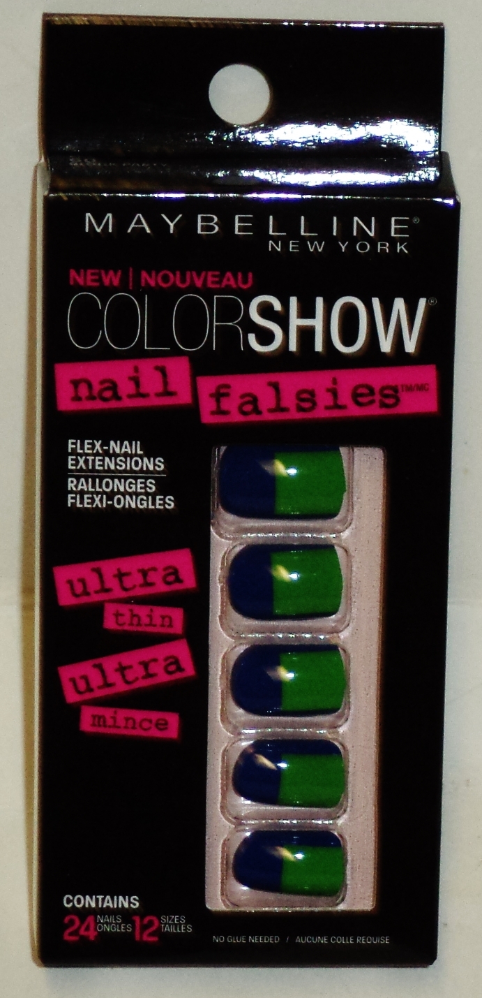 Maybelline Color Show Nail Falsies Self Adhesive Press On Nails BLOCK PARTY 24ct