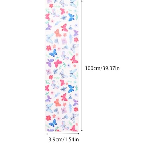 Butterfly Print Nail Art Foils Transfer Stickers 10Pcs Flowers Print Nail