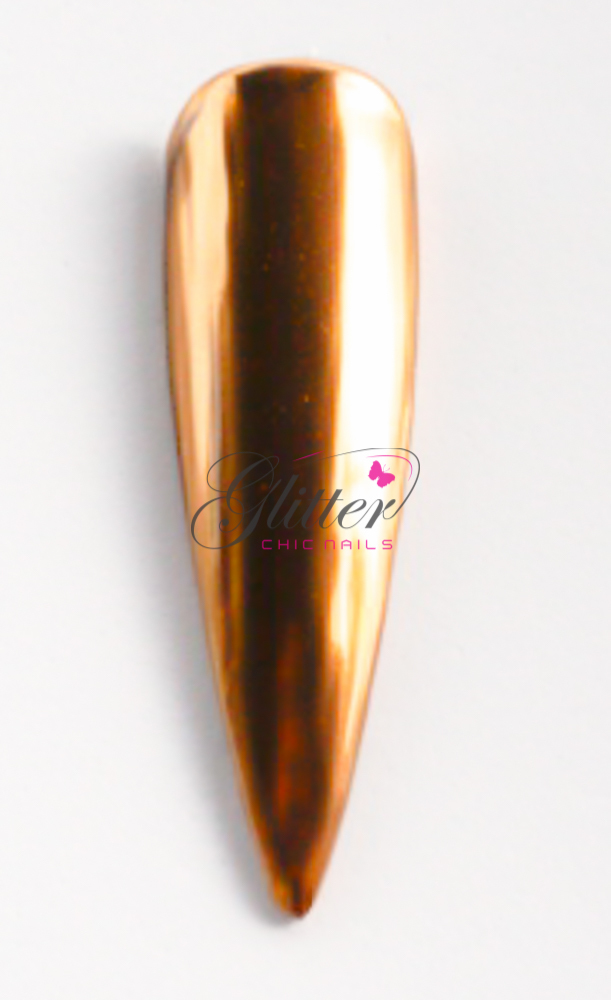 CHESTNUT / CHERRY RED / BLOOD ORANGE RED / AZTEC GOLD – CHROME PIGMENTS NAIL ART