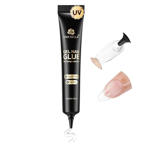 Gel Nail Glue No U/V Light 15ml Super Strong Nail Glue for A1-Solid Nail Glue