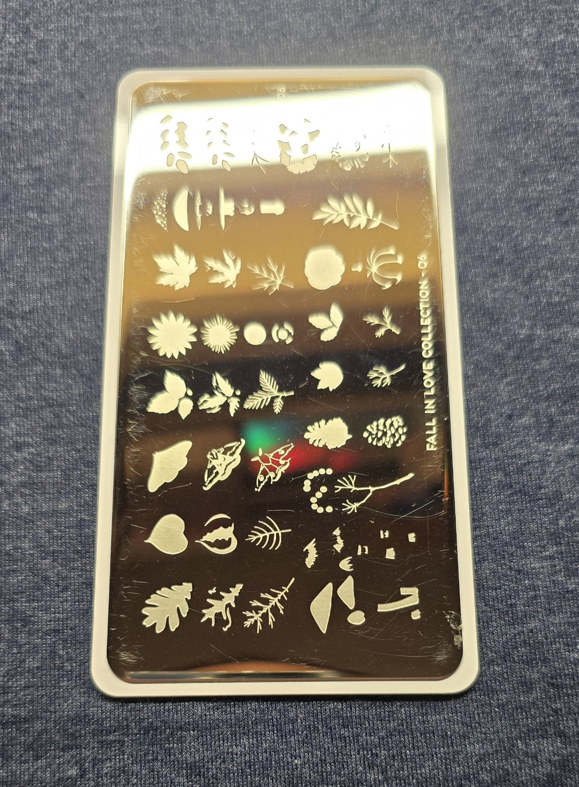 HTF MoYou London Fall In Love Collection 06 Nail Stamp Plate Layer Leaf Autumn
