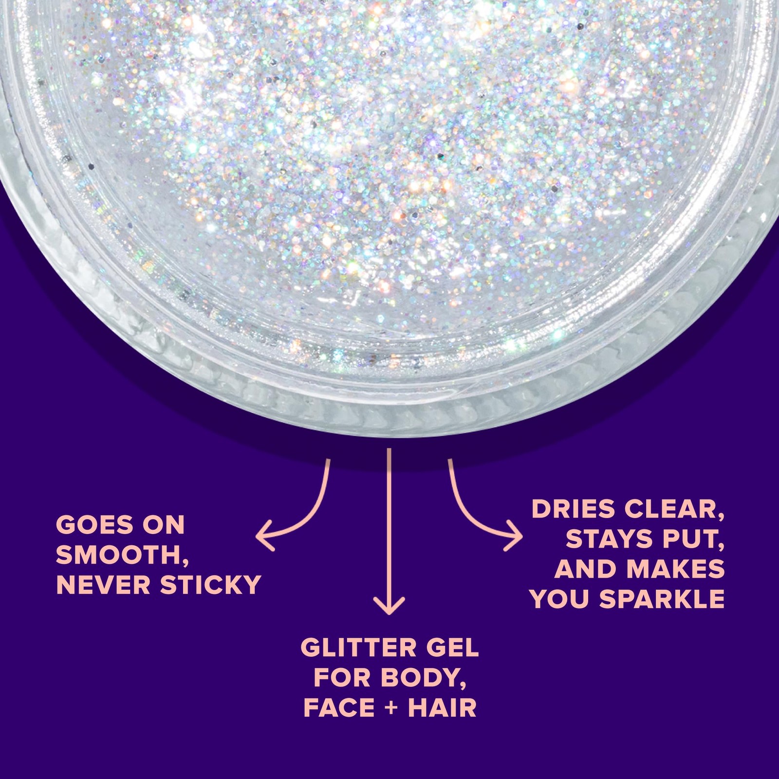 Holographic Face Glitter & Body Glitter Gel | Hair Glitter, Vegan & Cruelty F…