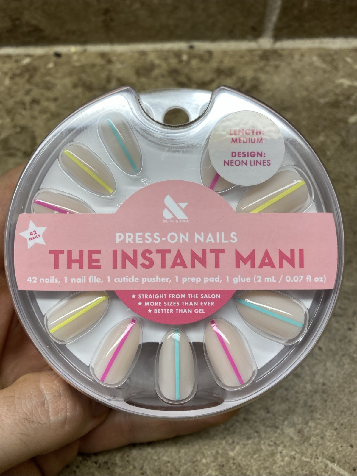 6 PACK Olive & June The Instant Mani Nails Medium Length Velvet