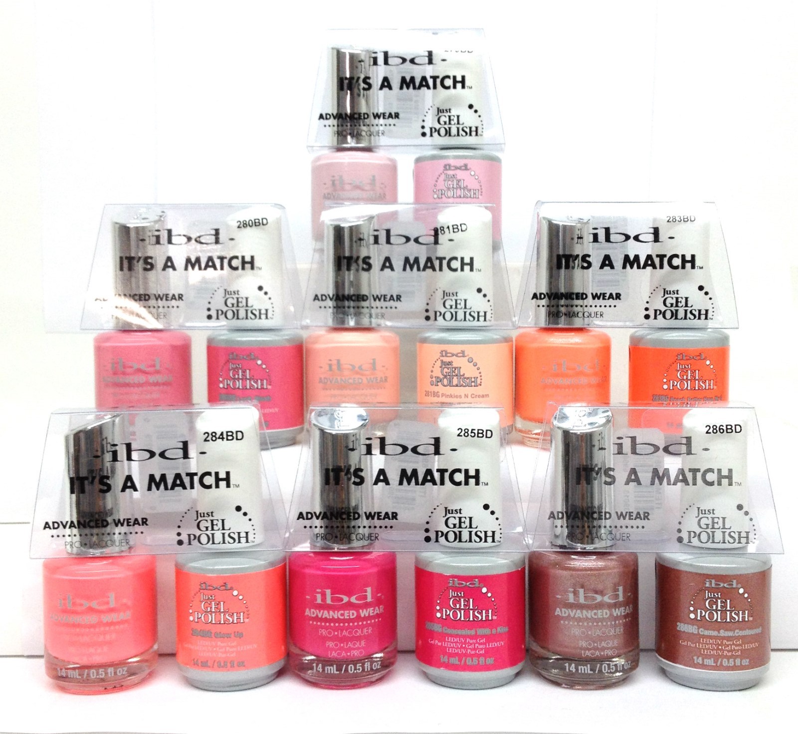 IBD It’s a Match Advanced Wear PEACH PALETTE 2018 Duos – Pick any duo