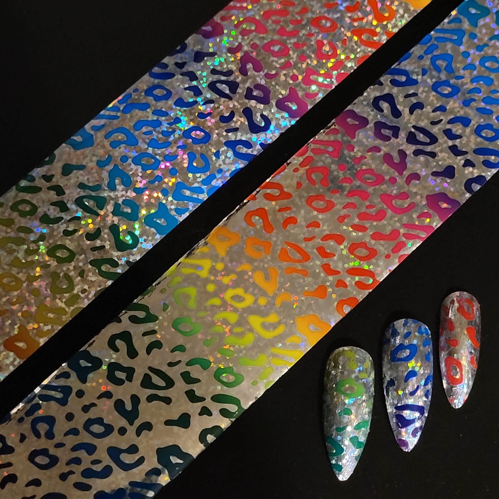 Nail Art Foils Holographic Marble Designer Decal Decor Transfer Sticker Manicure