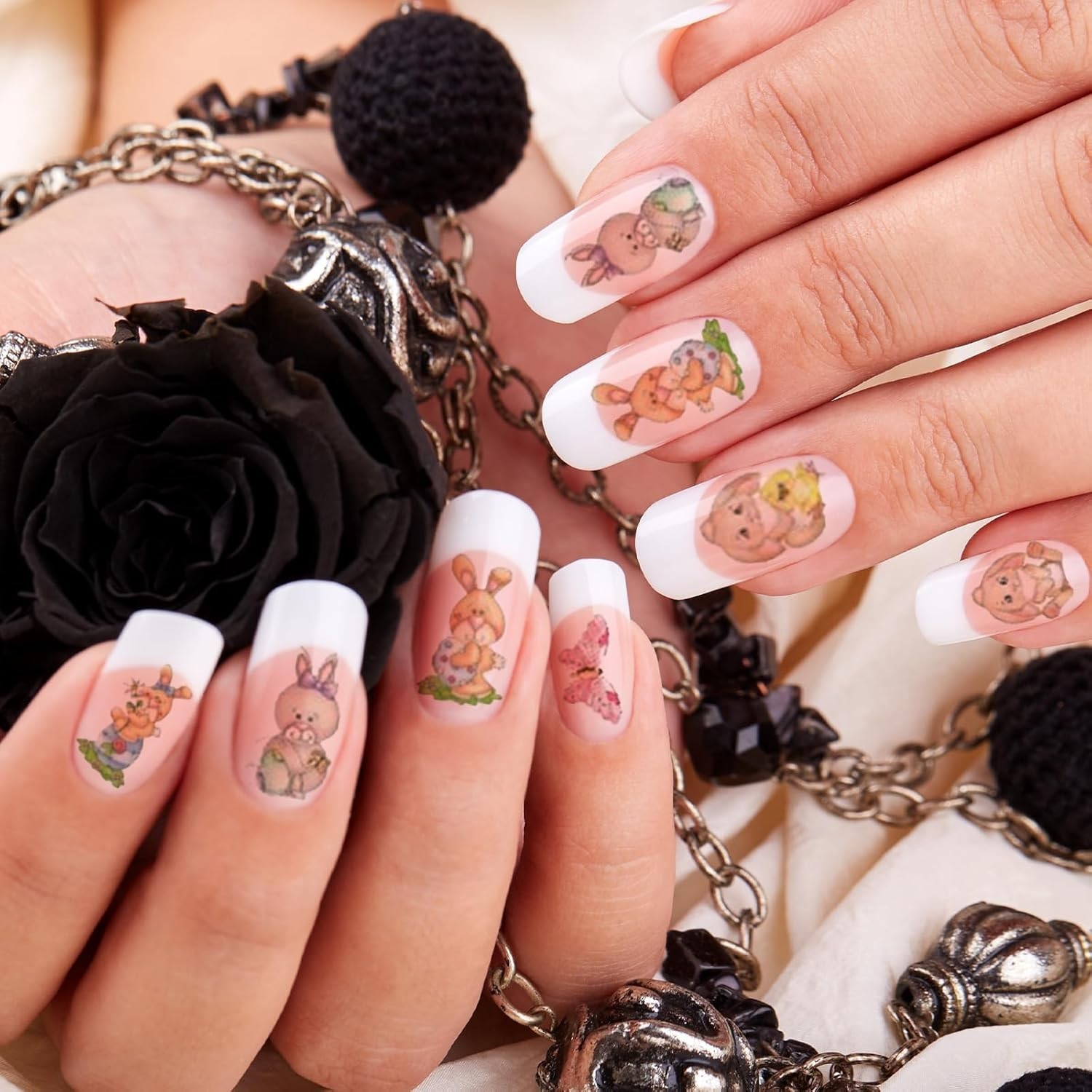 Whaline 18 Sheets Fall Nail Art Stickers All Holiday Nail Decals All Season H