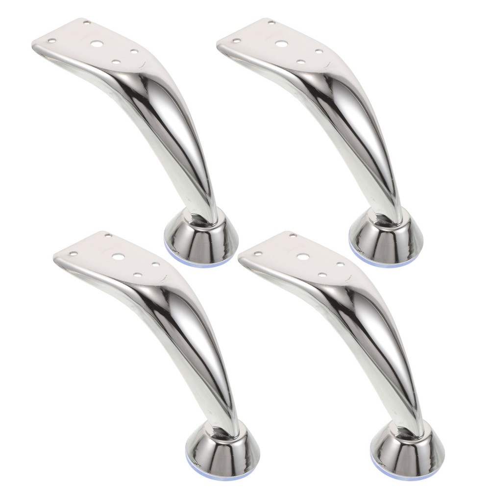 4pcs Nail Hand Rest Stand Legs, Iron Curved Mounting Brackets for Manicure Arm