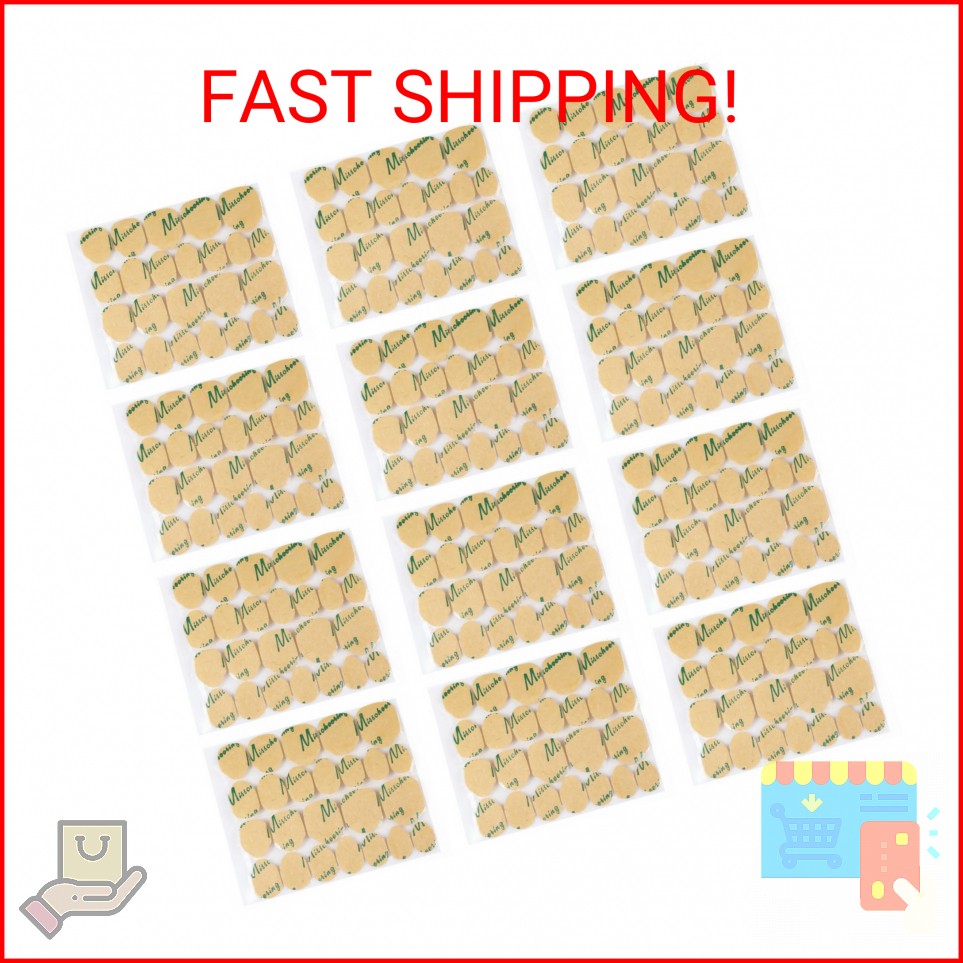 288pcs Nail Adhesive Tabs for Fake Nails Nail Glue for Press Ons with 0.3mm Ultr