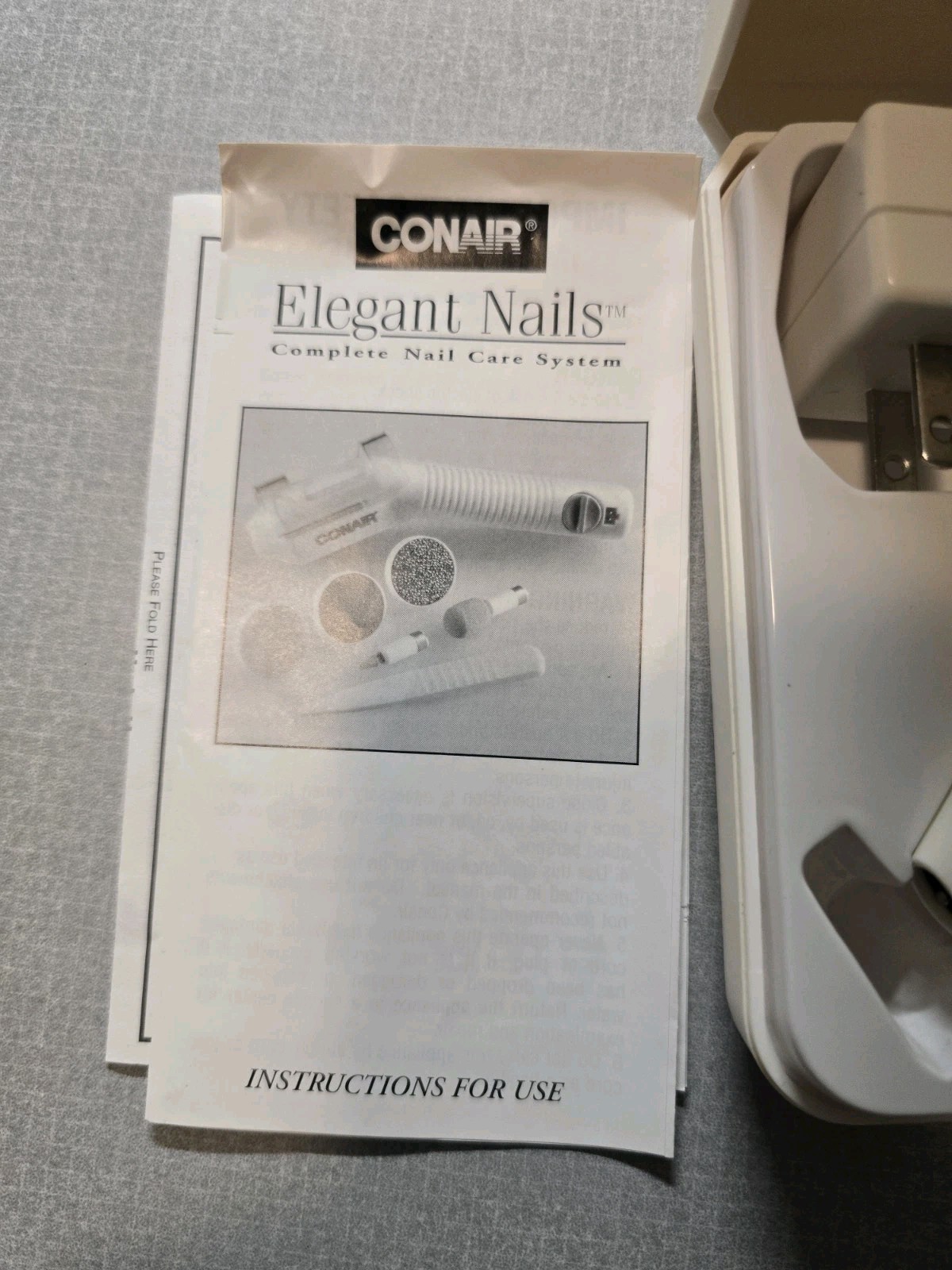 Used Vintage Nails by CONAIR Rechargeable Nail Care System