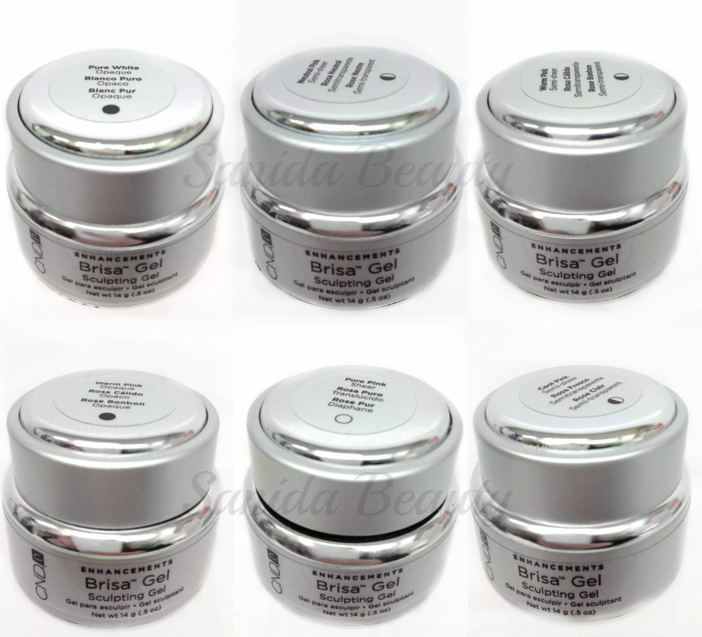 CND Brisa/ Brisa Lite – Nail Sculpting Gel 0.5oz/14g – Choose Any