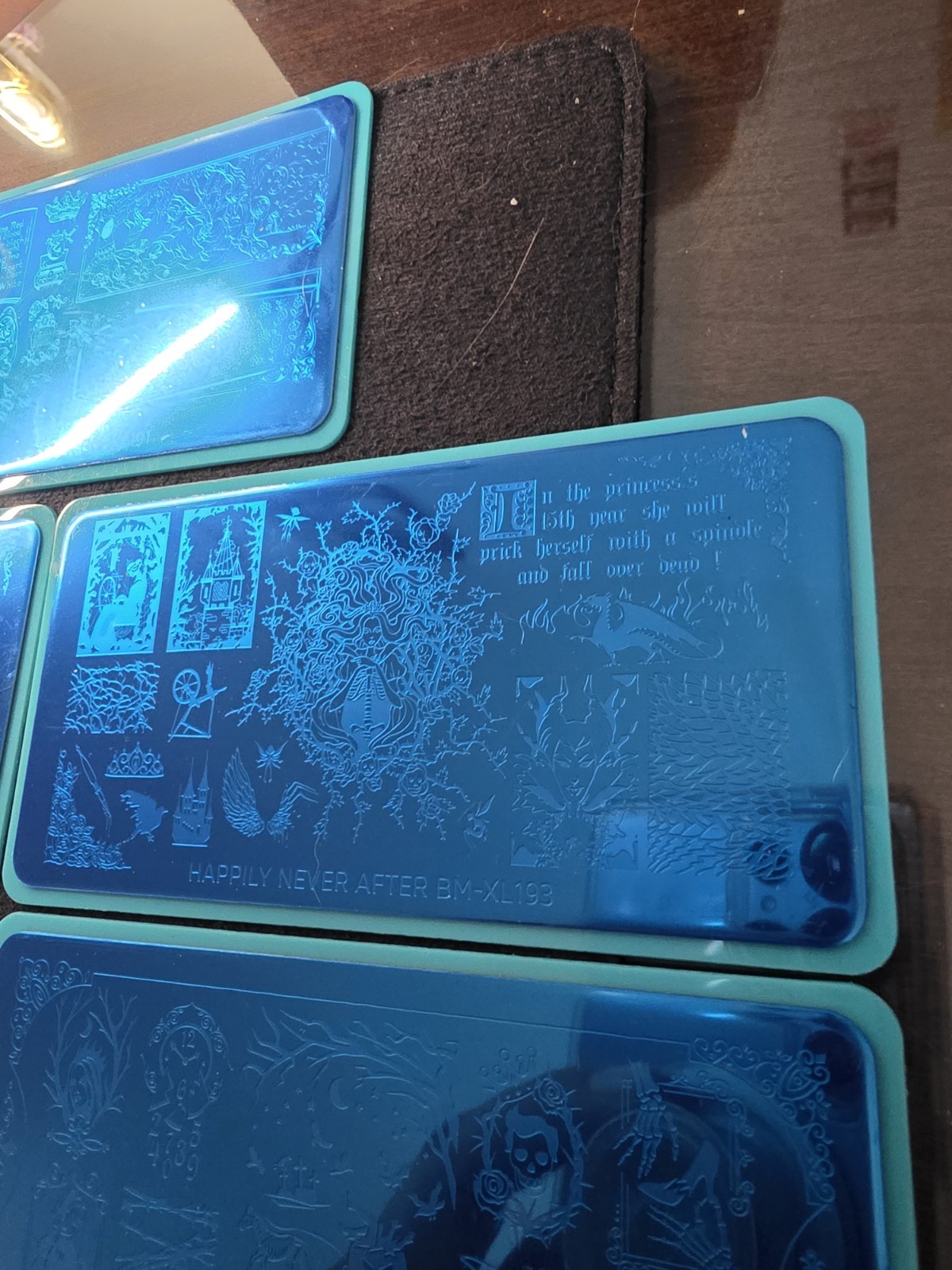 Maniology Monster Happily Never After Nail Stamp Plates Set Bm-xl191 To Bm-xl195