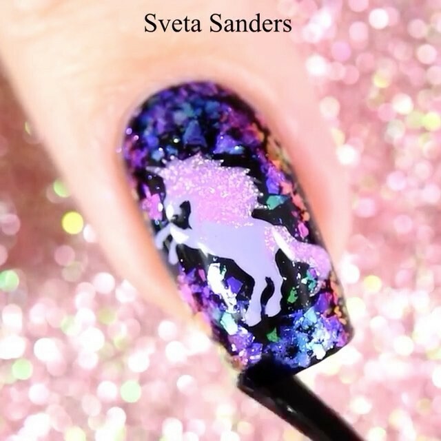 Unicorn Stencils for Nails, Nail Stickers, Nail Art, Nail Vinyls