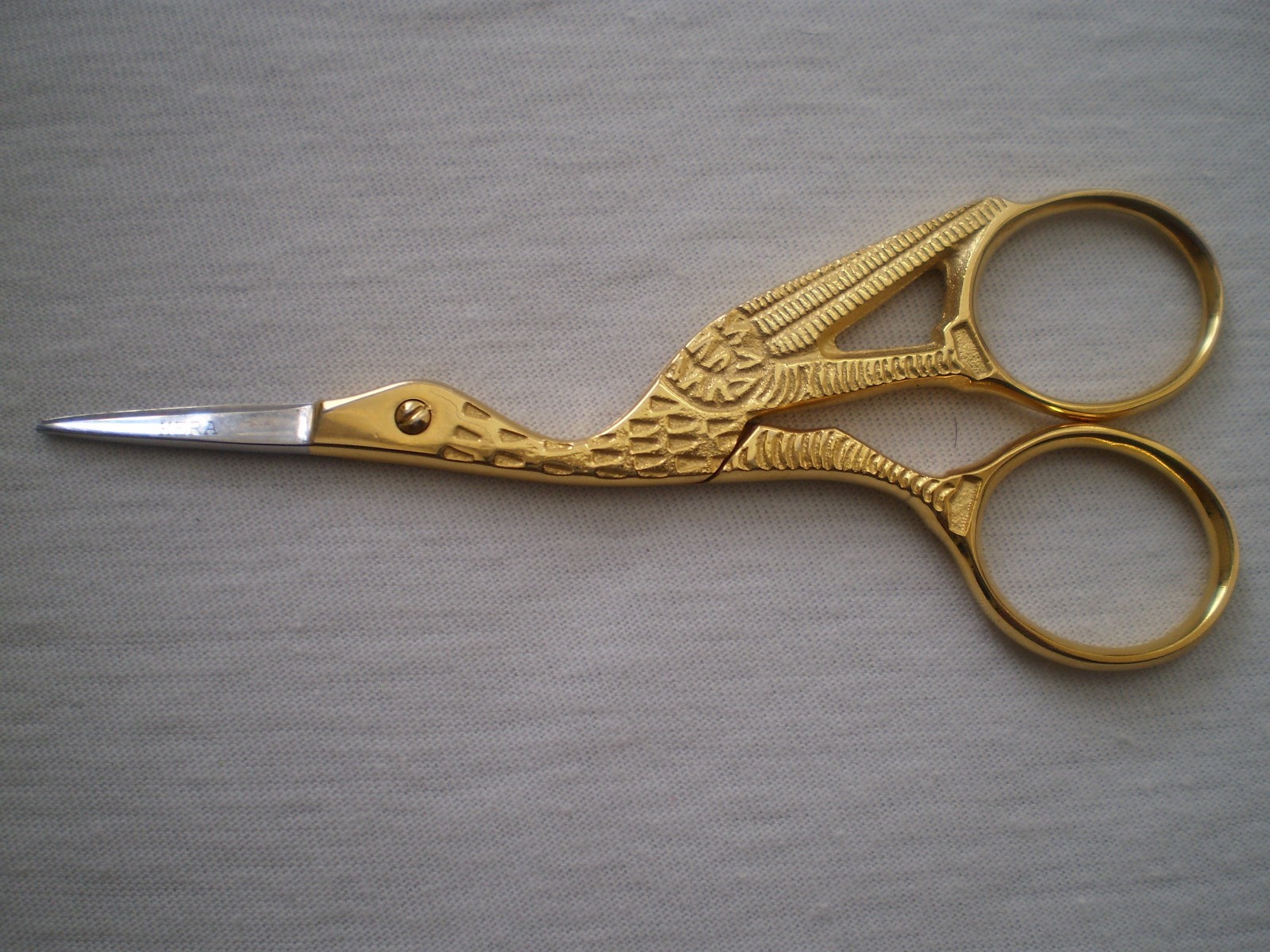 SEAGULL EMBROIDERY FANCY SCISSORS SIZE 3.5“ GOLD PLATED