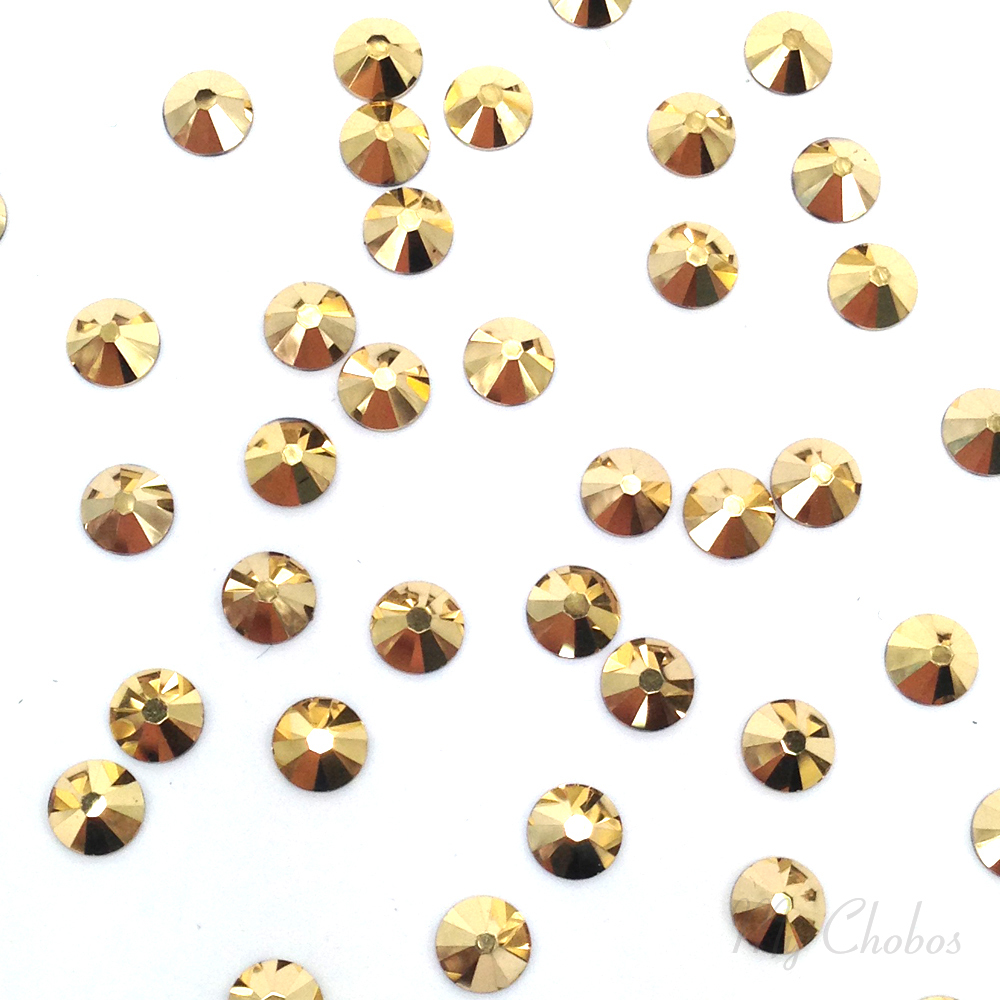 Swarovski 2058/2088 flatbacks rhinestones 144 pcs Crystal AURUM gold (001 AUR)