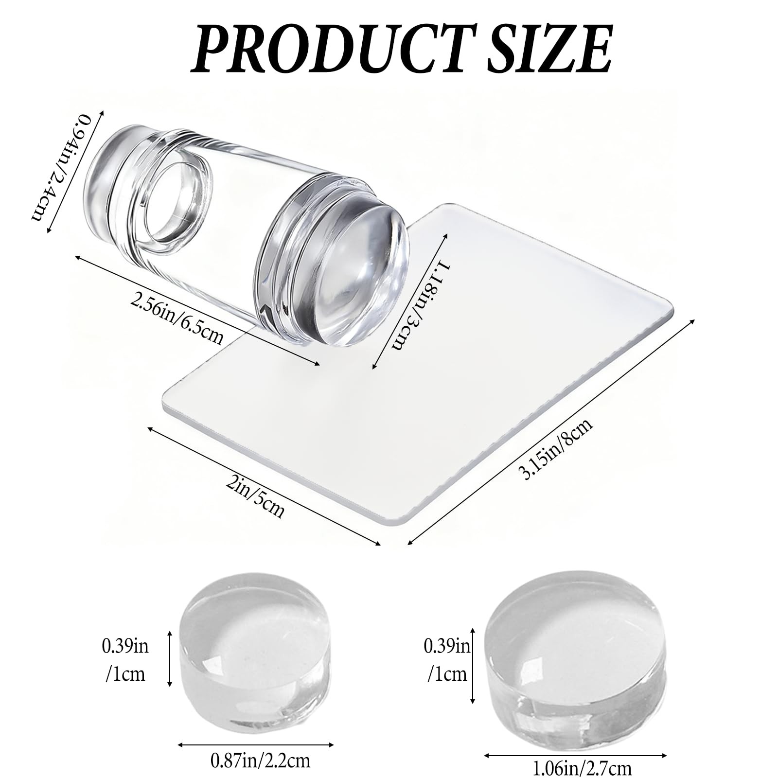 French Tip Tool Nail Stamper,Silicone Nail Design Tools with Scraper