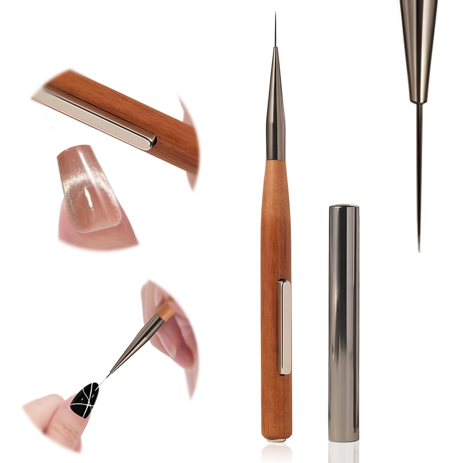 1 Piece 3-in-1 Nail Art Pen, Liner Brush for Fine Detailing and Smooth Lines,…