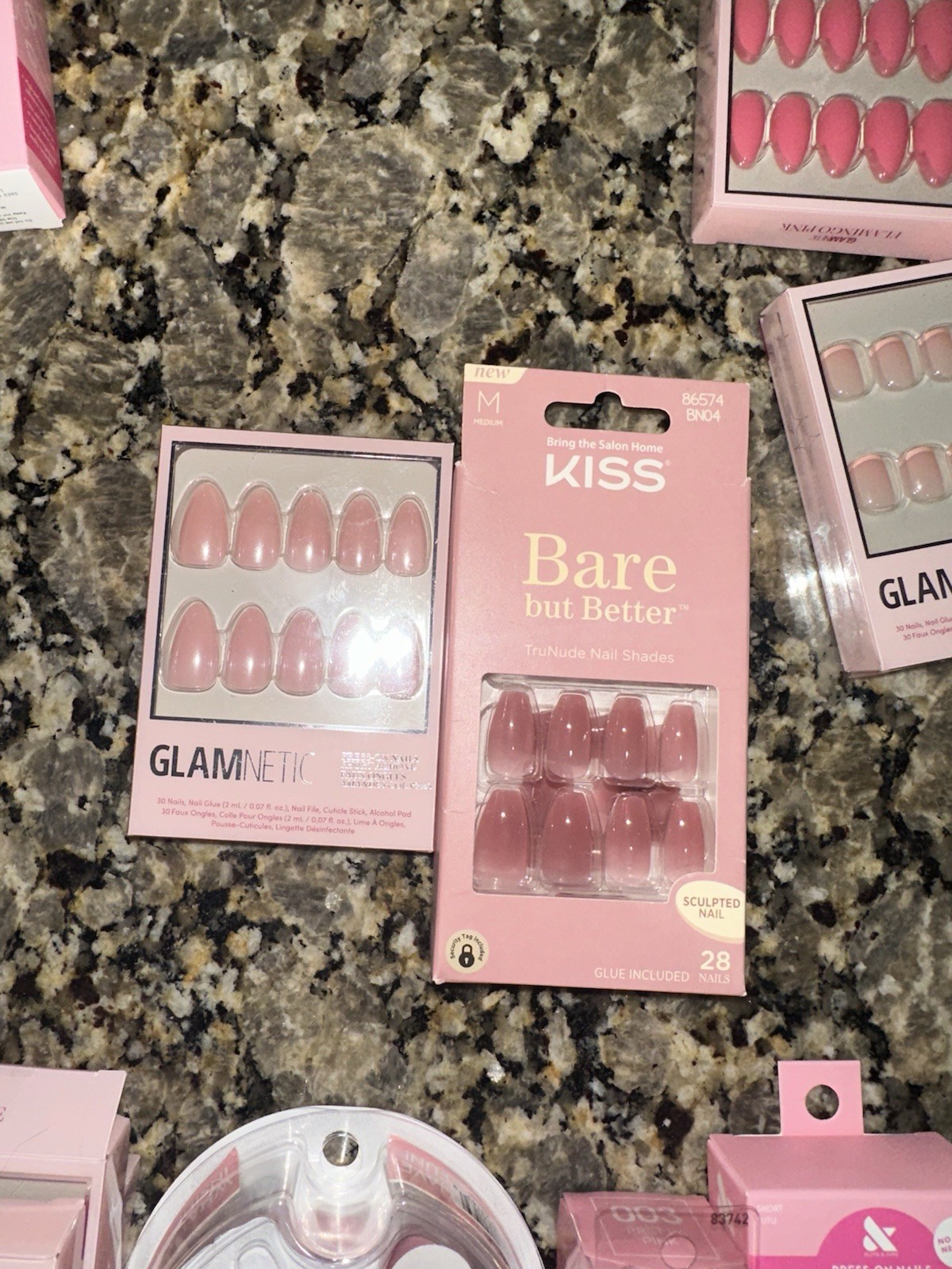 Glamnetic Olive & June Kiss imPRESS Modelones Press-On Nails Pink Lot of 16