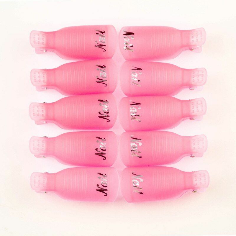 Plastic Finger Nail Art Soak Off Cap Clip UV Gel Polish Remover For Manicure NEW