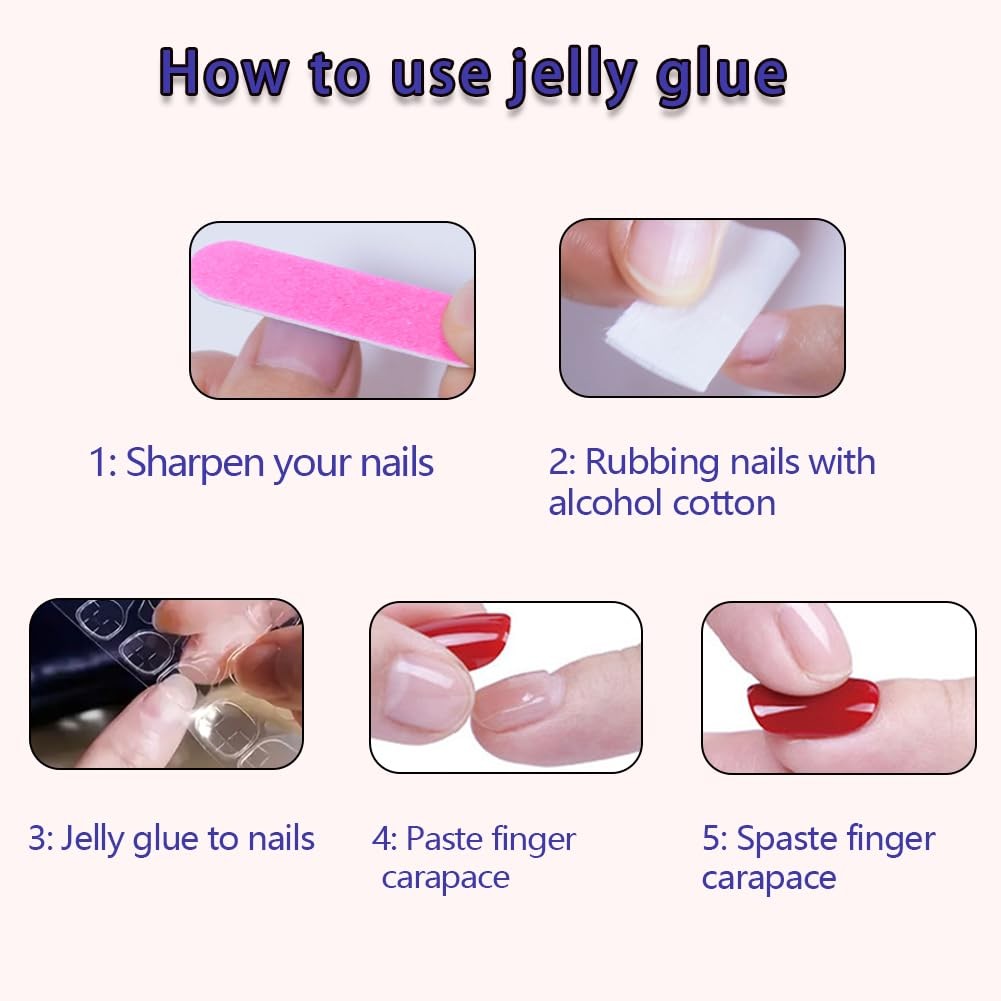 Long Press on Nails Square Black French Tip Fake False Nails with Bling Diamo…
