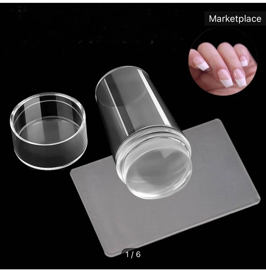 Double Head Silicone Nail Art Stamping Stainless Steel Template Stamper Scraper