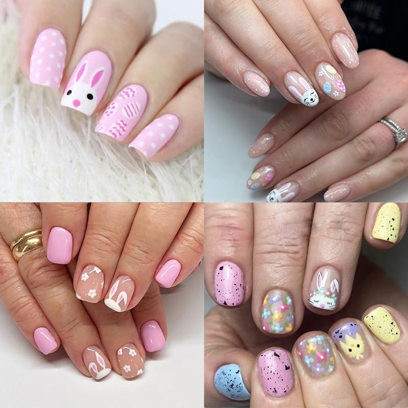 Easter Nail Stamping Plates Cute Bunny Nail Stamping Plate Chick Easter Eggs …