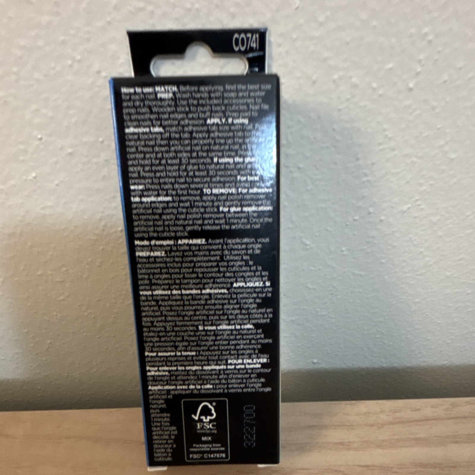 Sally Hansen Press-On Coffin Nails Blue Green 24 Count Full Cover Glue Included
