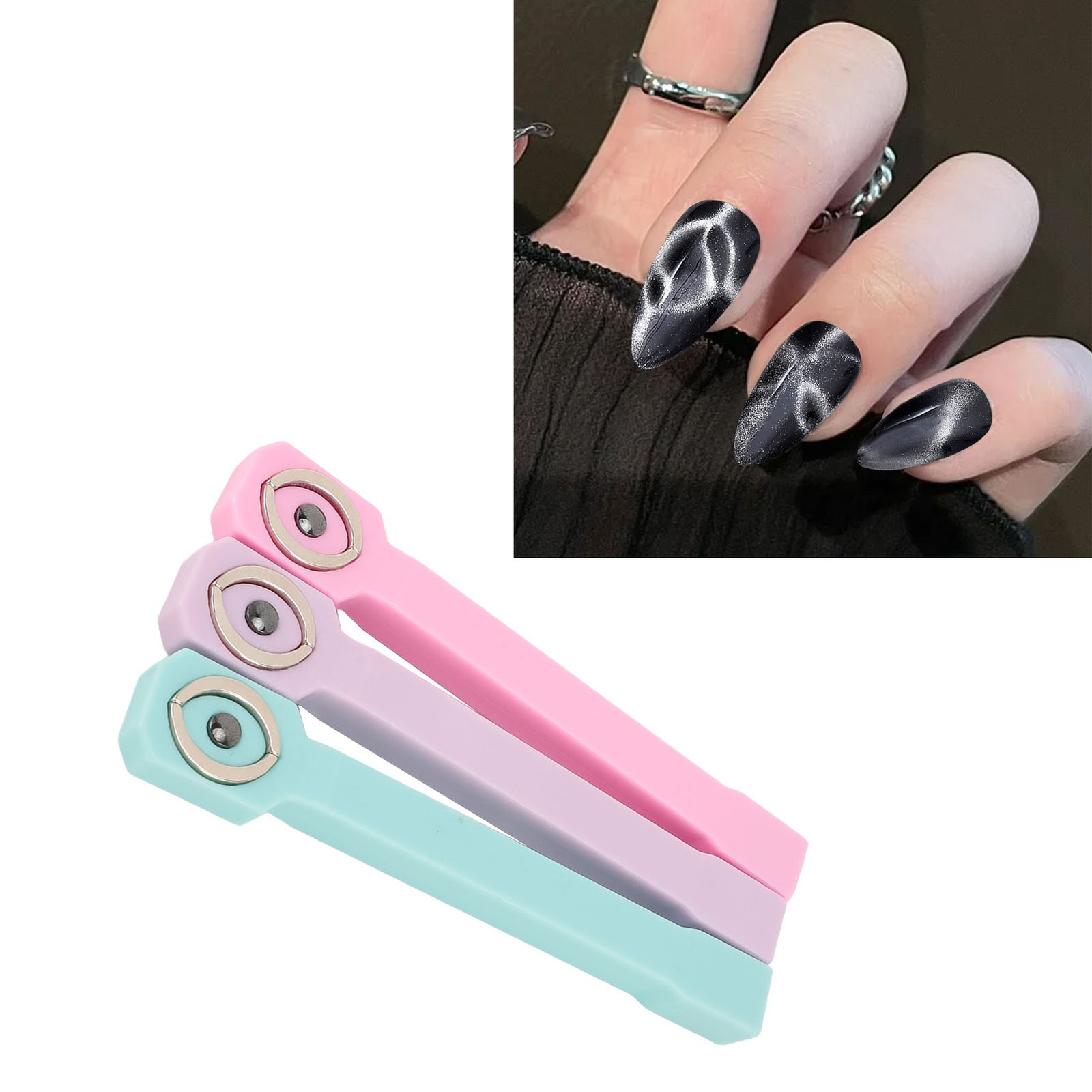 Double End Nail Magnet Wand 3 Effects For Gel Polish
