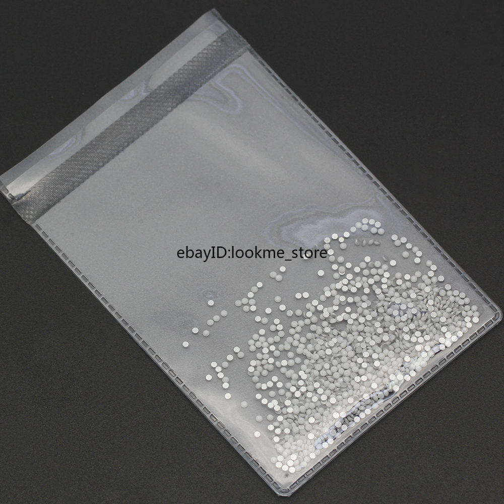 1440pcs Crystals Porcelain White Rhinestones FlatBack Gems for 3D Nail Art Decor