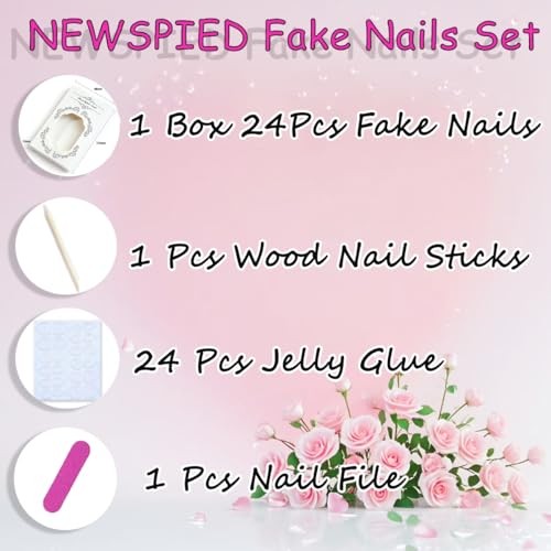 Extra Short Square Press On Nails Cherry Rose Red Fake Nails Sparkly Red