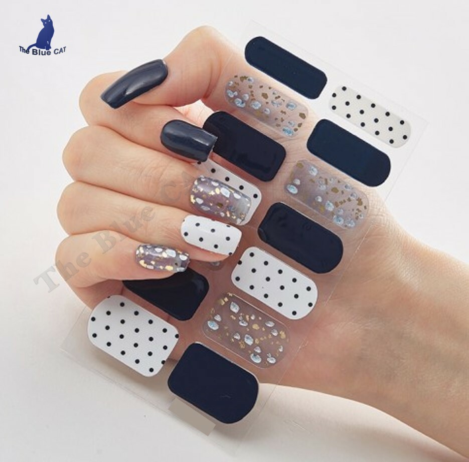 Nail Art Stickers Self-Adhesive DIY Stylish Nail Wraps Full Cover Sticker