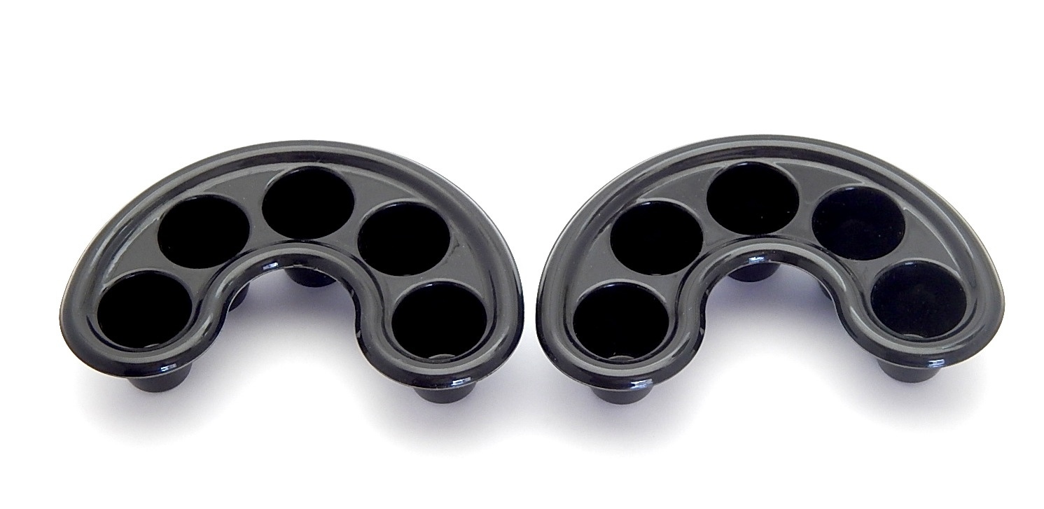 2PCS MANICURE TOOLS FIVE HOLE BOWL FOR MANICURE TO SOFTER THE CUTICLE