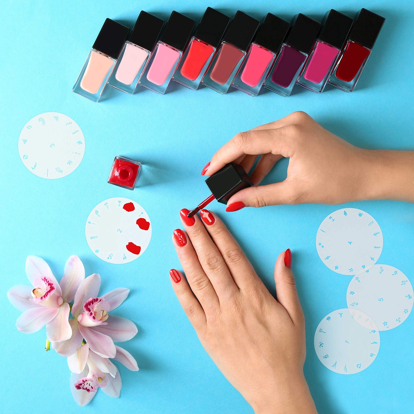 Airbrush Nail Stencils – Nail Art Stencils Series #1: 260 Unique Designs from…