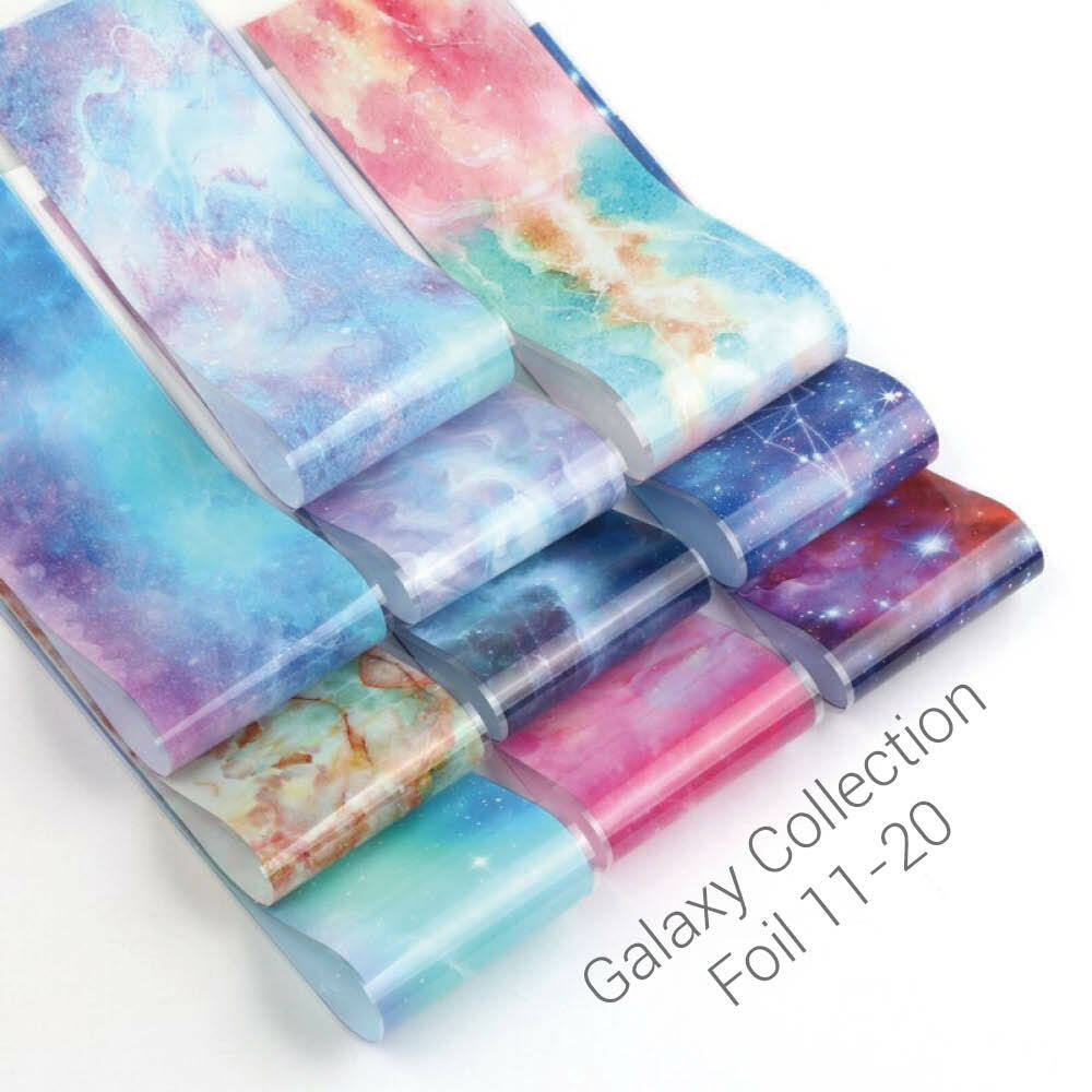 Galaxy Style Transfer Foils and Transfer Gel
