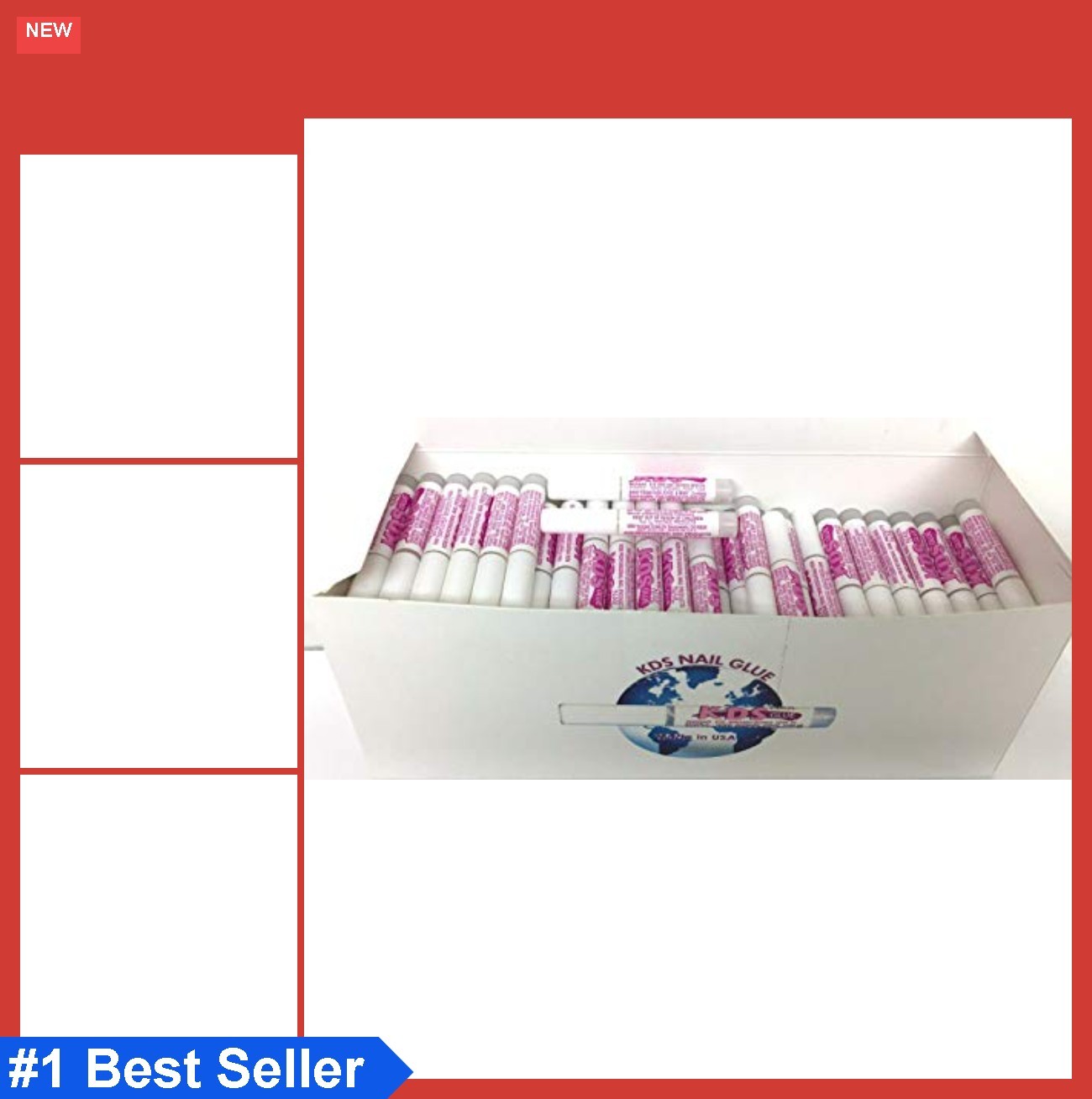 Nail Glue 100 Count Liquid Adhesive Super Bond Fast Strong Clear Acrylic Tips