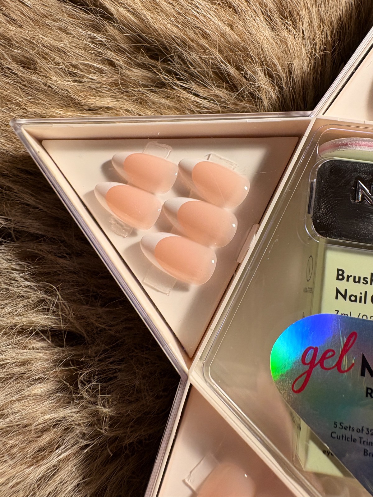 NEW Nail Reformation Press On Nails Star Box French Almond Bare Essentials