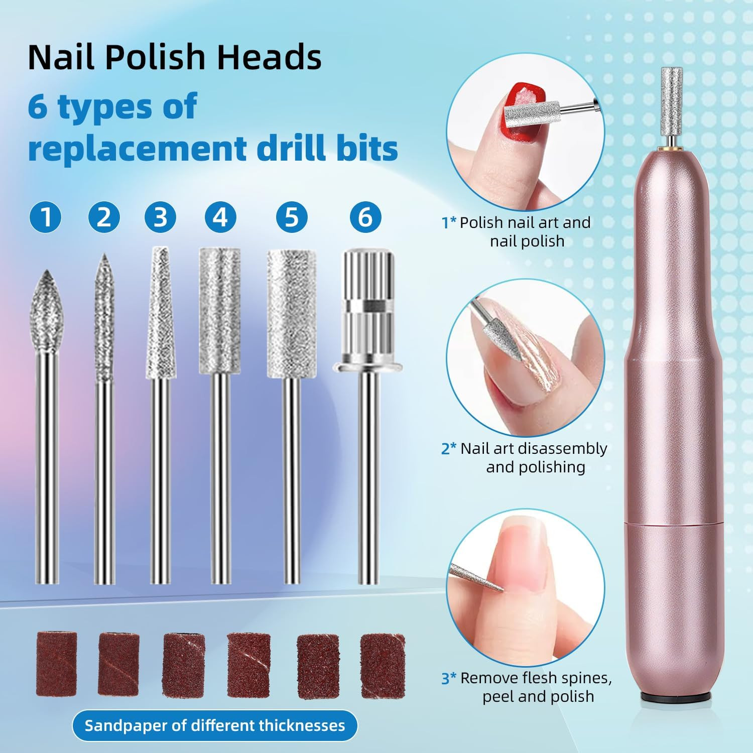 Acrylic Nail Kit with Drill and 12 Color Powder for Beginners | Home Salon Set I