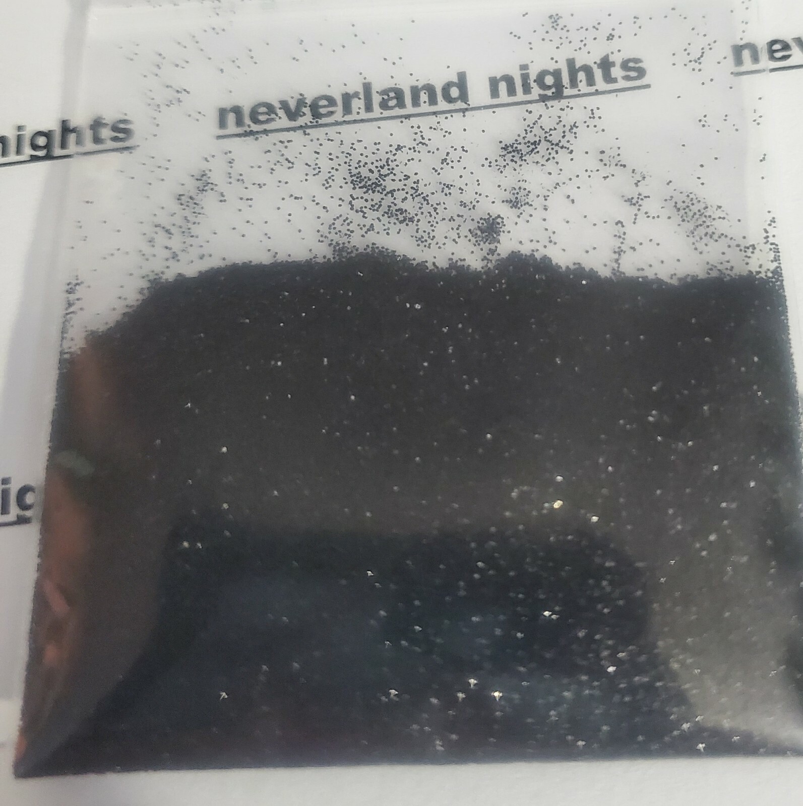 Black onyx Extra Fine Glitter for nails, DIY, acrylic, crafts, half tbsp