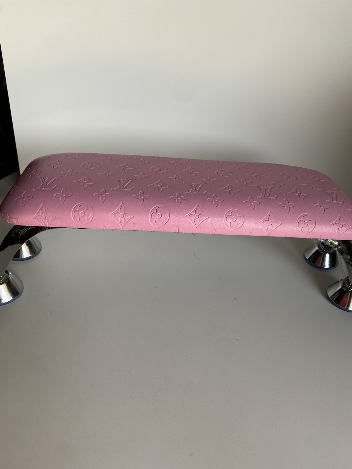Pink Cute Star Pattern Nail Technician Manicurist Arm Rest PU Leather
