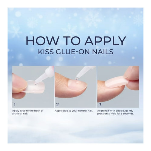 KISS Voguish Fantasy, Press on Nails, Dear Miracle, Beige, Short Oval, 28 Count