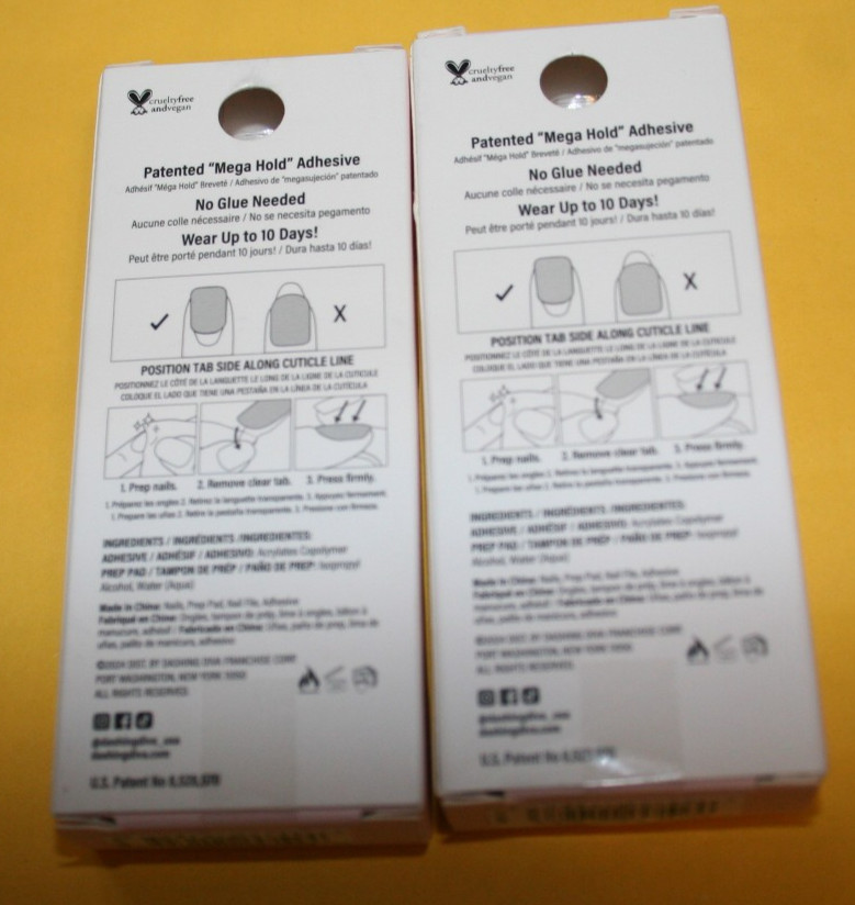 NIB 30 Nails Design + Accessories Different design Square shape $4.99 EACH BOX