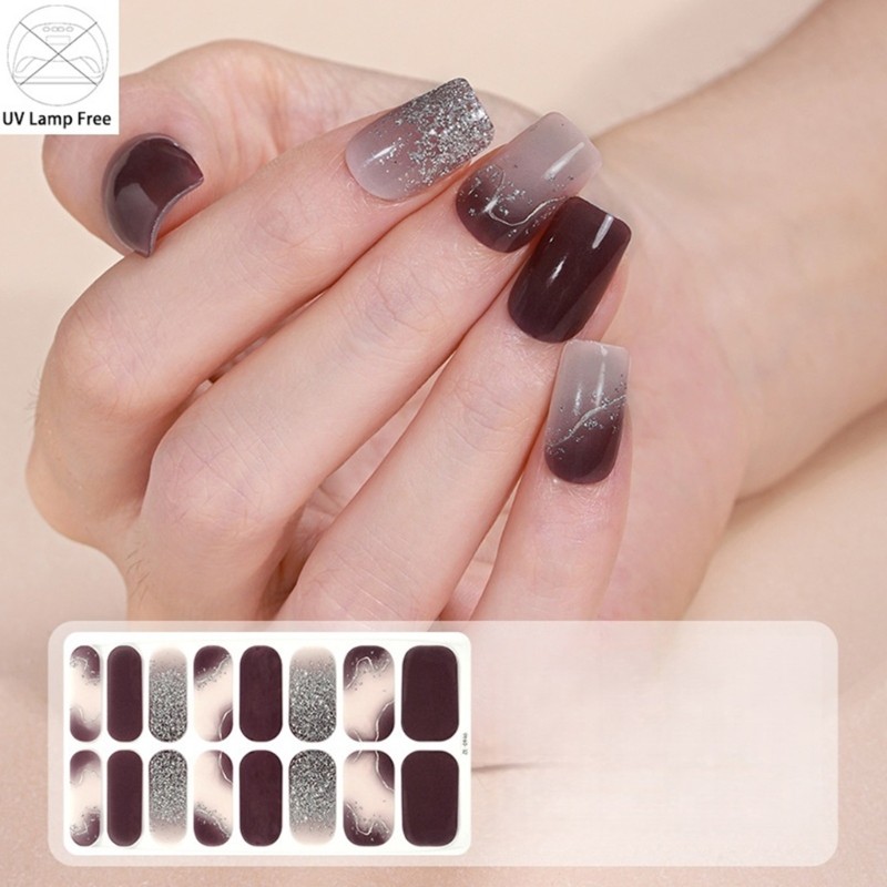 Nail Strips Polish Wraps Fast Dry Decals in Various Colors Nail Stickers
