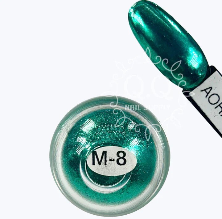 Aora Metal Chrome Powder M-8 Teal 1g