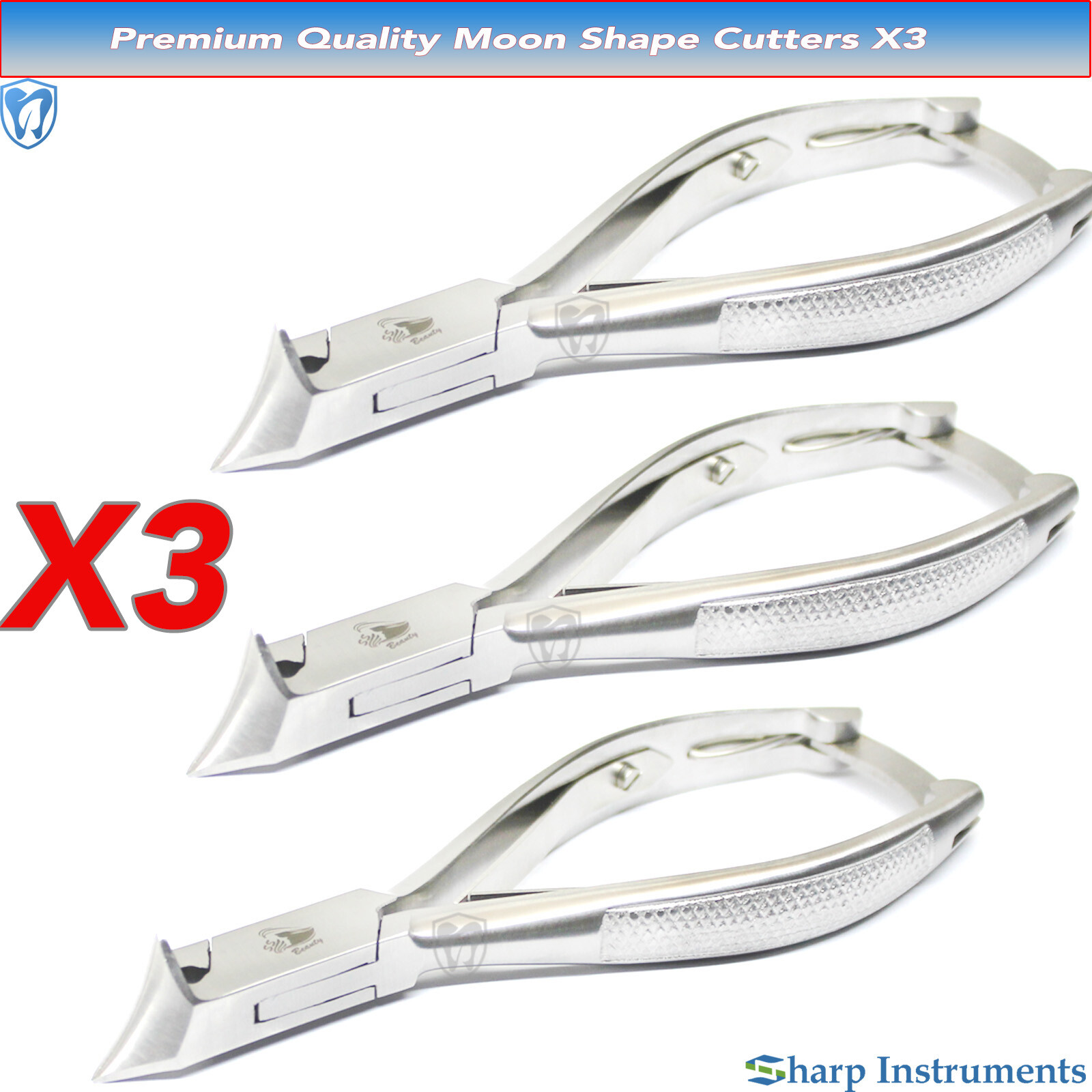 Moon Shape Nail Clipper Extra Thick Toe Nail Nipper Chiropody Professional Steel