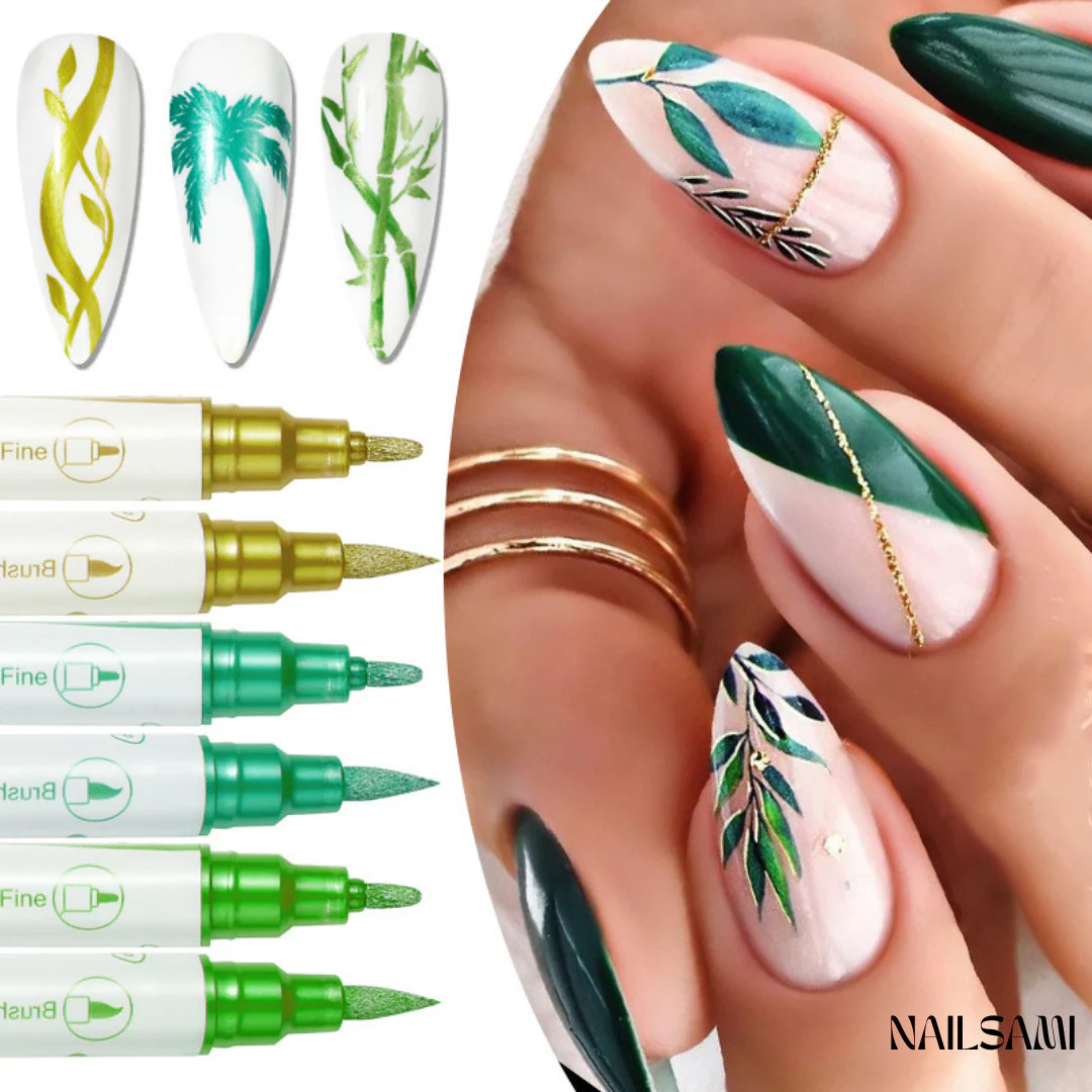 NAILSAMI Nail Art Pen Set Fine Line Detailing & DIY Manicure Design